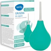 Sanity kriaušės formos klizmos balionėlis nuo vidurių užkietėjimo su kaniule Nr. 9, 1 vnt.