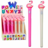 Luminous Ballpoint Pen Pink Flamingo Blue Ink 0.7mm Mix