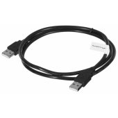 Kabelis USB-A M/ M 2.0 1m juodas