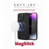 Soft Joy Magstick dėklas, skirtas iPhone 16 Pro Max, juodas