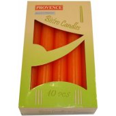 Table Candle Orange Ø2x17cm 10pcs