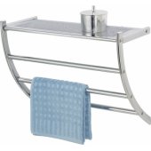 Wenko wall hanger Pescara 21.5 x 46 cm stainless steel chrome