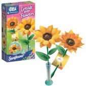 Idea Art kūrybinis rinkinys Mini Flower Factory Sunflower Clementoni 18347