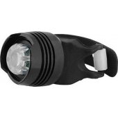 LTC LTC LED 1W front bike light with silicone band, black.
