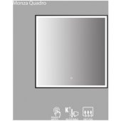 Monza Quadro 80x80cm Black