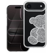 Teddy Bear dėklas iPhone 17 Air, sidabrinis