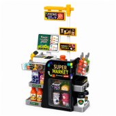 Supermarket Cash Register Scanner Beverage Dispenser Lights Sounds 65