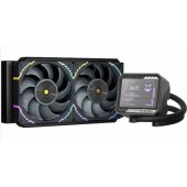V240 LCD 120mm Liquid Cooler VK-AIOV240B Black