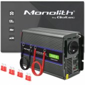 Qoltec Monolith 2000 MS Wave Voltage Converter | 12V to 230V | 1000/ 20