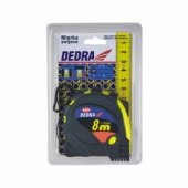 Dedra POP 8m 25mm geltona ruletė - M858