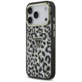 Leopard Glitter MagSafe Case iPhone 17 Pro Black