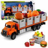 Orange Food Transport Truck 1:55