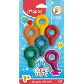 Maped Baby Color®Peps pieštukai, 6 spalvų, lizdinė pakuotė