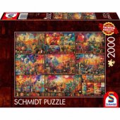 Schmidt Spiele Malonus atokvėpis: keliaujant su knygomis ir vynu, puzz