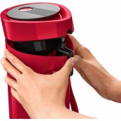 Emsa PONZA vakuuminis ąsotis su pompa, 1,9 litro (raudonas (blizgus), Comfort Press)