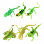 Fluorescencinė žalia tamsoje šviečianti guminė driežo figūrėlė 15cm
