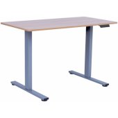Desk ERGO FIT with 1 motor 120x60xH71,5-116cm oak/ silver grey