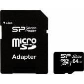64GB Micro SDXC UHS-I SP064GBSTXBU1V10-SP