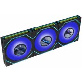 Uni Fan SL-INF LCD FLEX ARGB 120mm Reverse Case Fan Black 3pcs