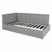 Bed JASPER 90x200cm, grey