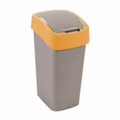 Curver Pacific Flip rūšiavimo šiukšliadėžė su atverčiamu dangčiu, 50 l, geltona (CU