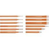 Set of Neo Tools drills, chisels and punches 12 pieces