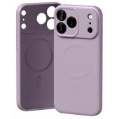 Semi-Silicone Case with MagSafe iPhone 17 Pro Max Lavender