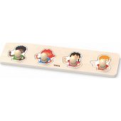 Viga Viga 44536 First puzzles with handles - colors of leather