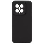 Xiaomi 14 Premium švelnaus paviršiaus silikoninis dėklas, juodas