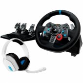 G29 Driving Force USB, skirtas PS5, PS4, PS3 ir PC + Astro A10