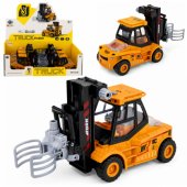 Construction Vehicle Forklift With Adjustable Gripper Lights Sounds Ye