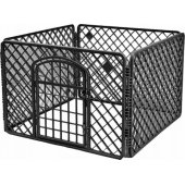 FOLDED PET CAGE 90 x 90 x 60cm Black