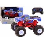 Nuotoliniu būdu valdomas automobilis bekelei 2.4G RC 1:12 sunkvežimis, mėlynas