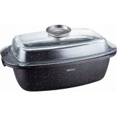 KingHoff marmurinė kepimo skarda KingHoff 5,5 l + dangtis kh-1608