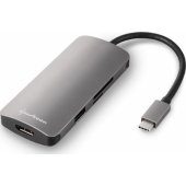 USB-C prijungimo stotelė, pilka