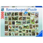 Puzzle 3000 Animal Stamps