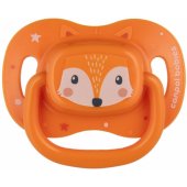 Silikoninis simetriškas čiulptukas 0–6 mėn. CUTE ANIMALS 34/ 924 oranžinis