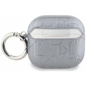 Monogram Karl Head Case Apple Airpods 4 Silver