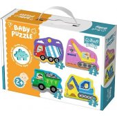 Trefl Baby klasikinės statybinės transporto priemonės statybvietėje