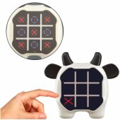 Elektroninis žaidimas 3in1 Kryžiukai-nuliukai, atmintis, karvė, juoda ir balta