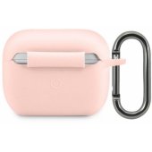Liquid Silicone Glossy Printing Logo Case AirPods Pro Pink