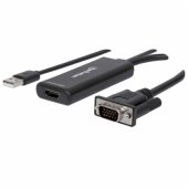 Manhattan VGA and USB audio to HDMI M/ F converter adapter 1080