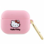 Silicone 3D Kitty Head Airpods Pro cover pink