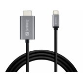USB-C to HDMI Cable 2m Black/ Silver