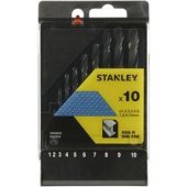 Stanley HSS cilindrinių grąžtų rinkinys 1–10 mm (STA56030)