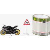 Siku 1601 motociklas + juosta + ženklo rinkinys