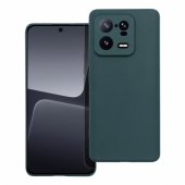 Silikoninis matinis galinis dėklas, skirtas Xiaomi 13 Lite, tamsiai žalias