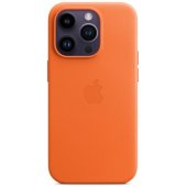 ®®Leather Case with MagSafe iPhone 14 Pro (MPPL3ZM/ A)®® Orange