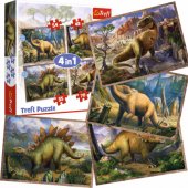 Trefl dėlionė 4in1 Curious Dinosaurs 34383 Trefl p8