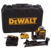 DEWALT DCE0811D1R-QW lazerinis nivelyras XR Li-Ion 10.8V 2.0 Ah juodas, geltonas